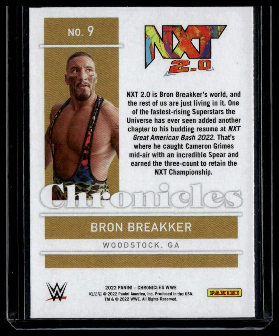 2022 Panini Chronicles WWE #9 Bron Breakker Bronze