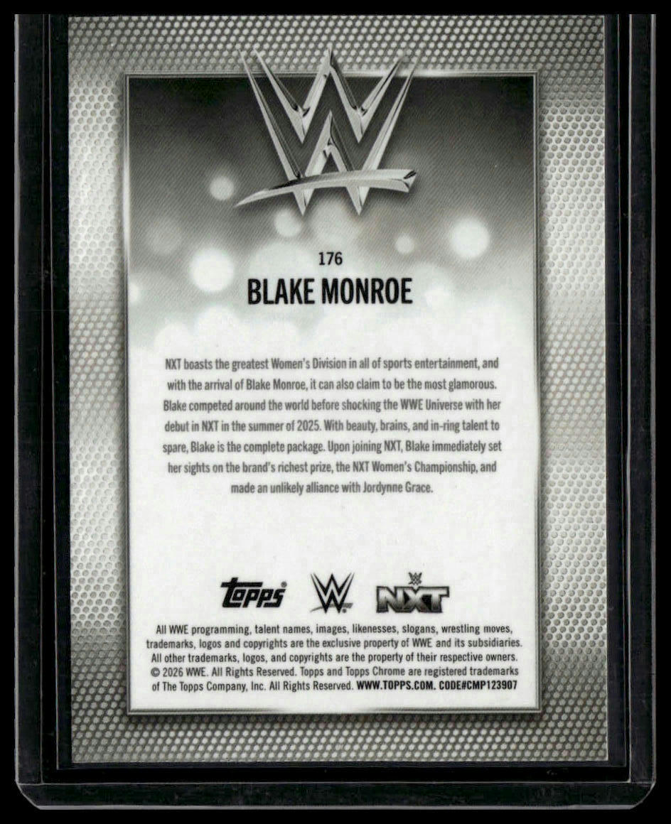 2026 Topps Chrome WWE #176 Blake Monroe Magenta Refractor #/399