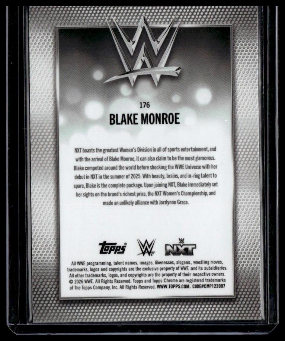 2026 Topps Chrome Sapphire Edition WWE #176 Blake Monroe