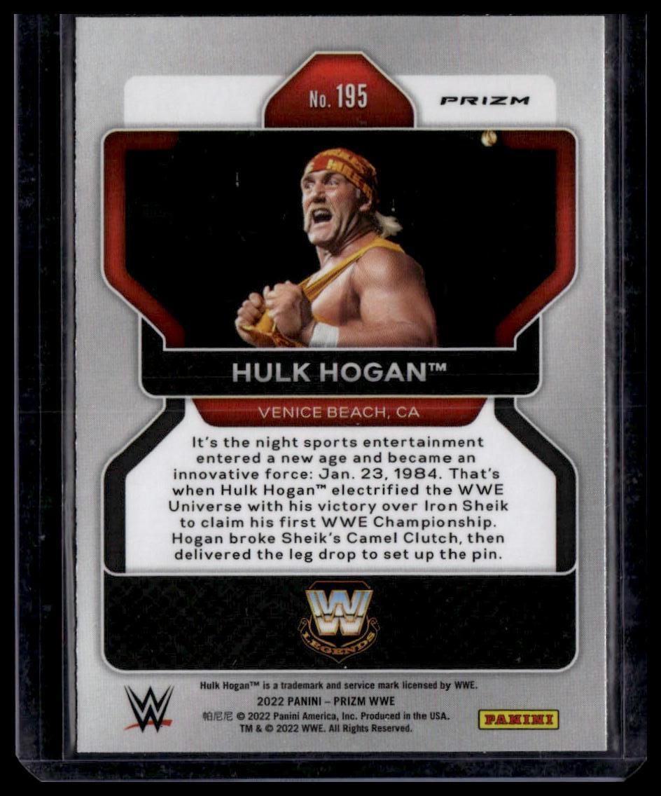 2022 Panini Prizm WWE #195 Hulk Hogan Hyper