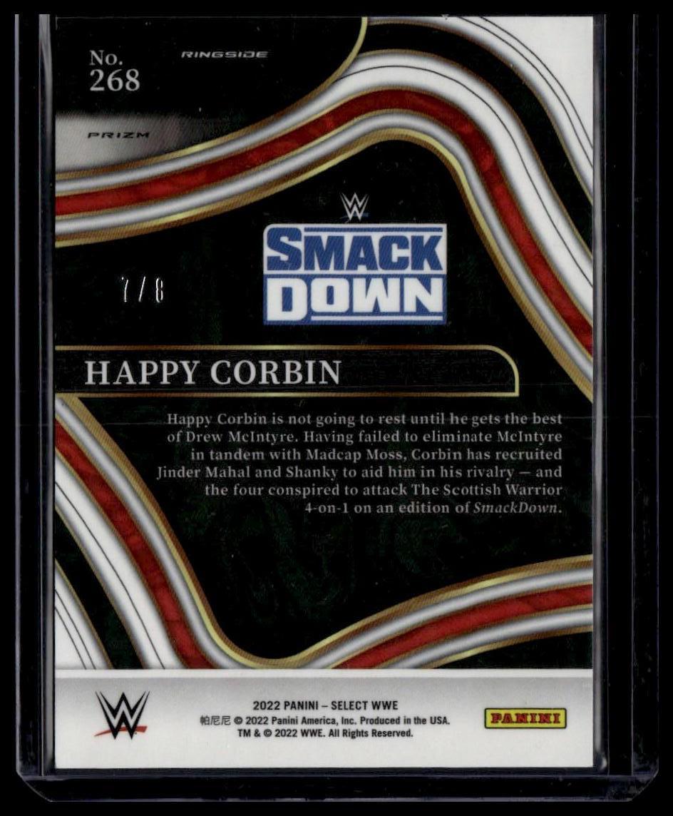 2022 Panini Select WWE #268 Happy Corbin Lucky Envelopes Prizms #/8