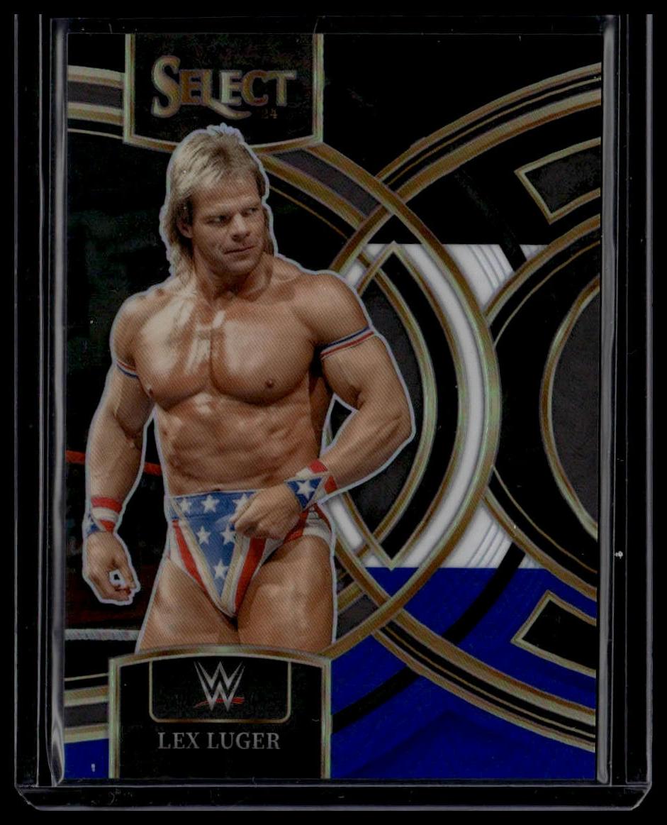 2024 Panini Select WWE #115 Chad Gable Black and Blue Prizms #/399