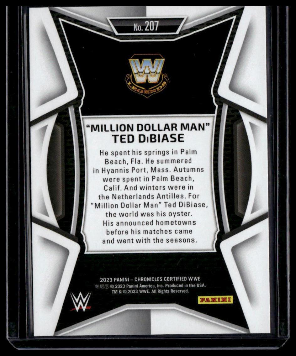 2023 Panini Chronicles WWE #207 "Million Dollar Man" Ted DiBiase Red #/199