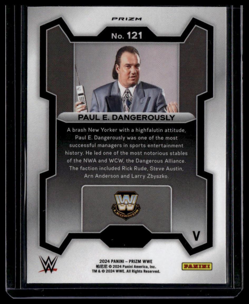 2024 Panini Prizm WWE #121b Paul E. Dangerously Under Card Prizms