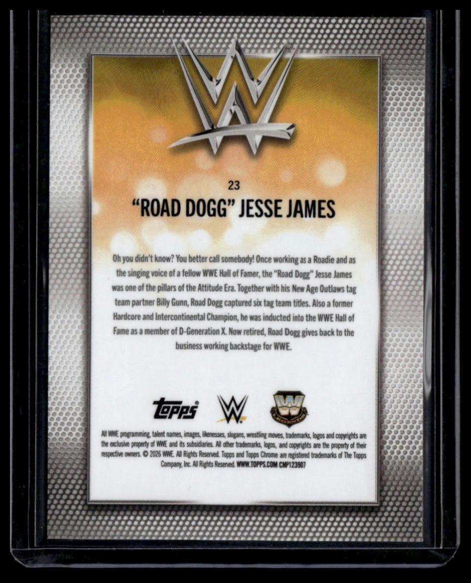 2026 Topps Chrome WWE #23 "Road Dogg" Jesse James Steel Cage Refractor #/37