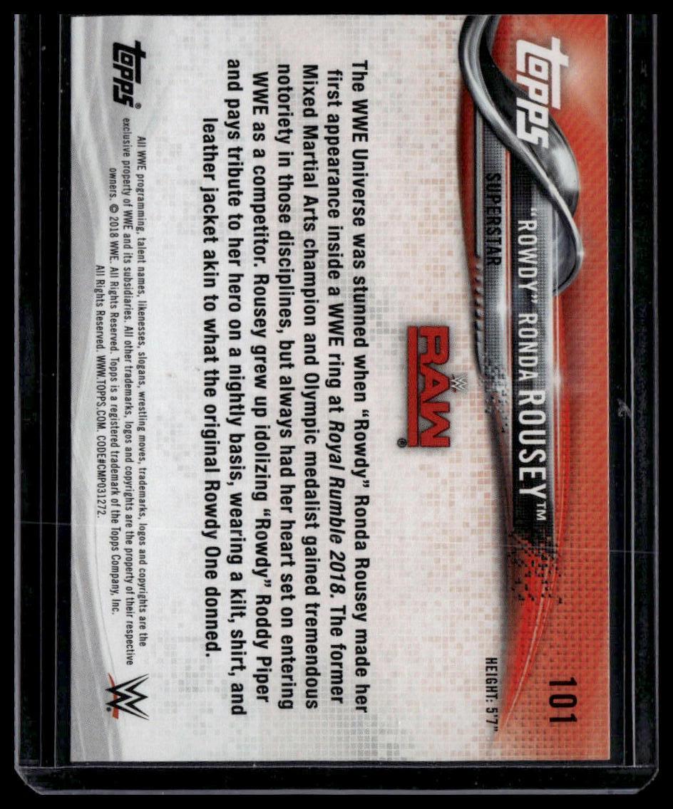 2018 Topps WWE Then Now Forever #101 Ronda Rousey