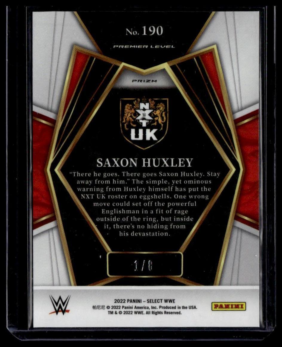 2022 Panini Select WWE #190 Saxon Huxley Lucky Envelopes Prizms #/8