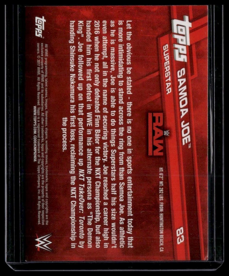 2017 Topps WWE #83 Samoa Joe