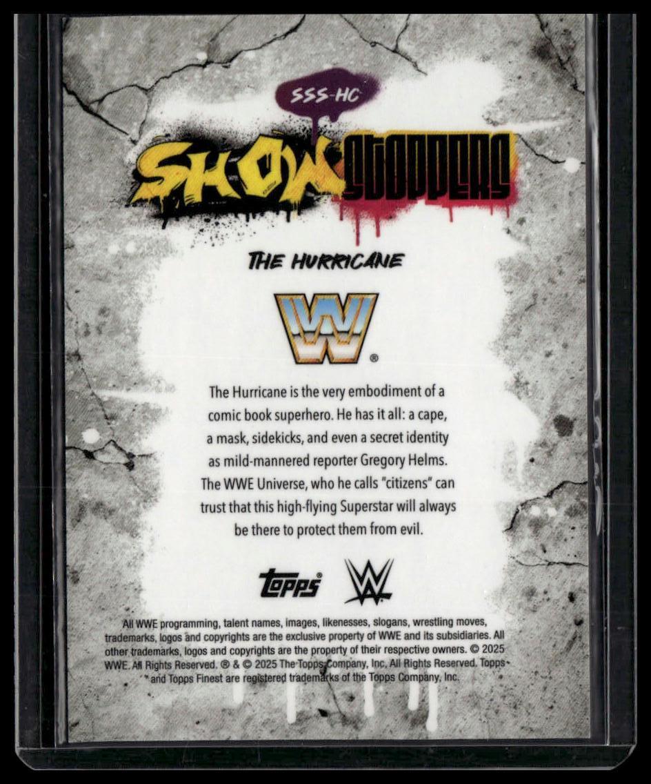 2025 Topps Finest WWE #SSS-HC The Hurricane Showstoppers Black #/25