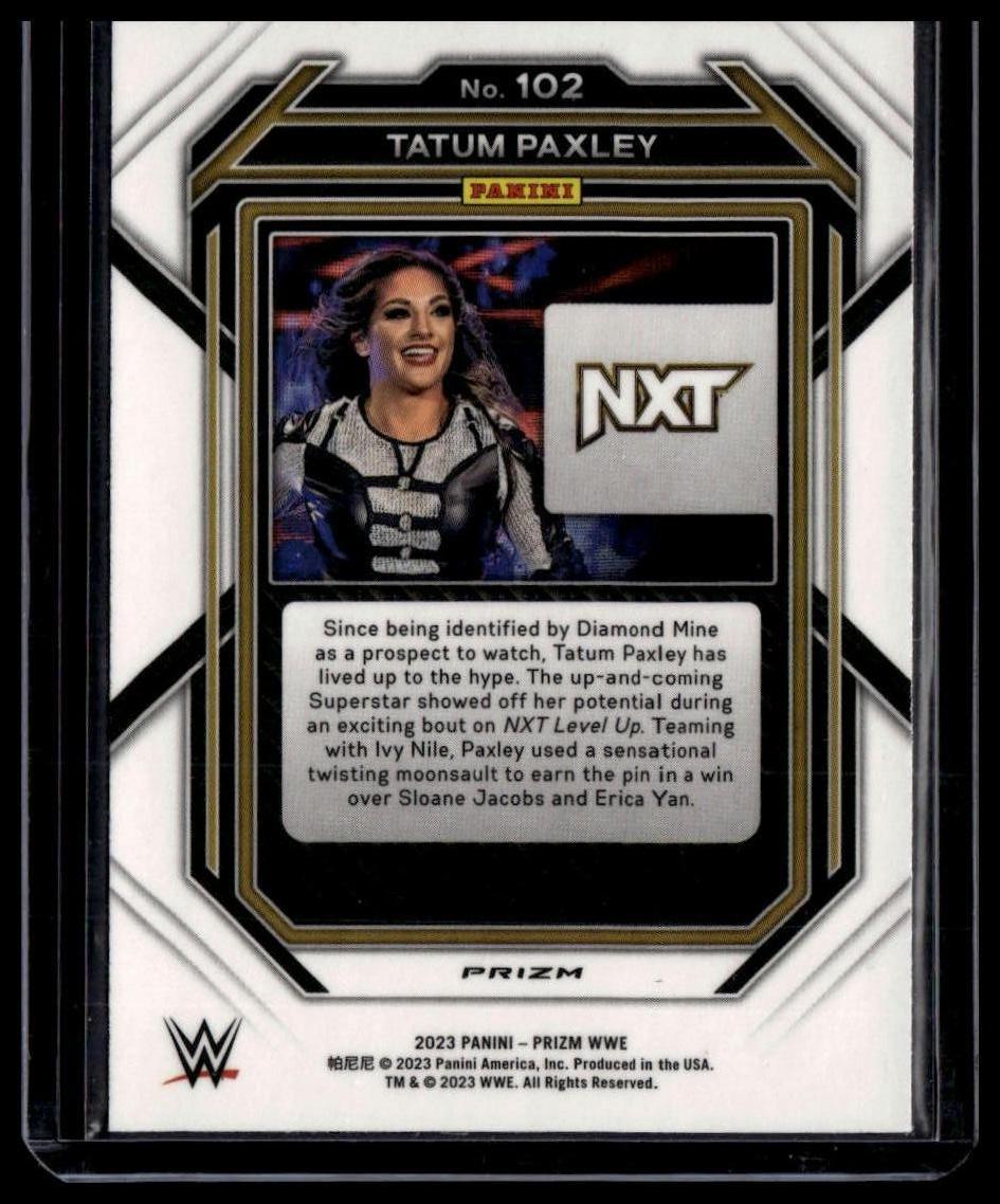 2023 Panini Prizm WWE #102 Tatum Paxley Green