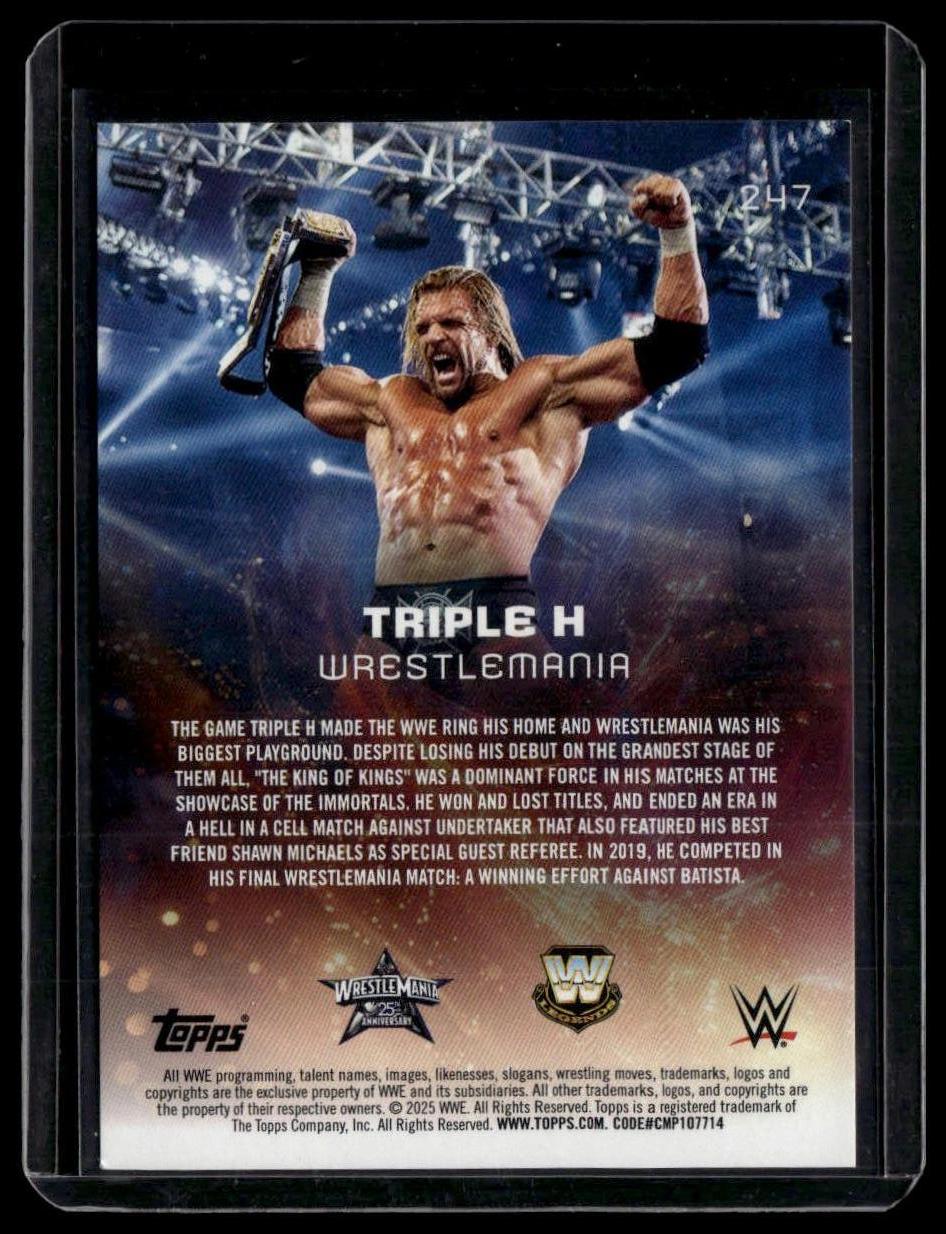 2025 Topps Universe WWE #247 Triple H Blast #/50