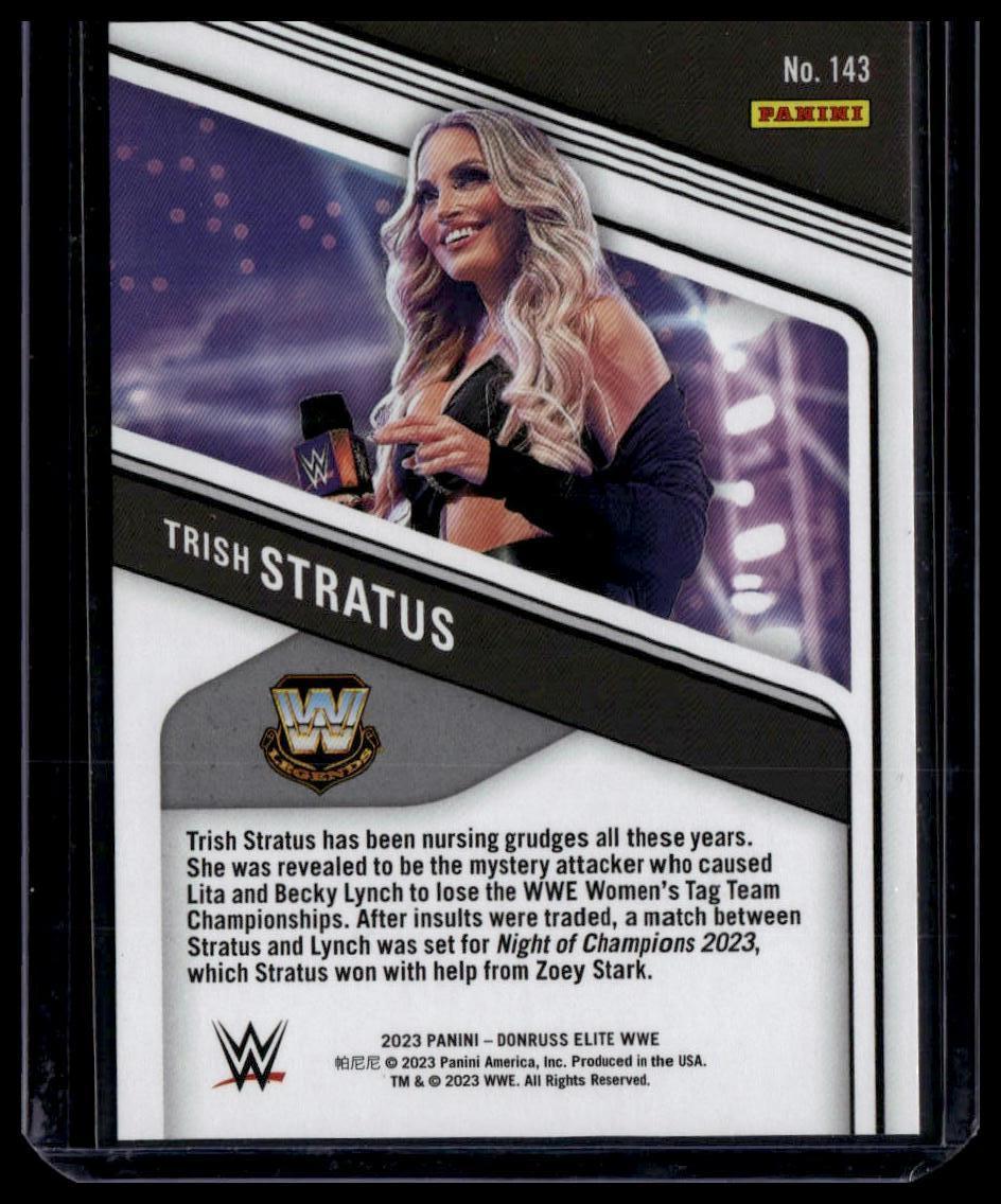 2023 Donruss Elite WWE #143 Trish Stratus Purple #/99