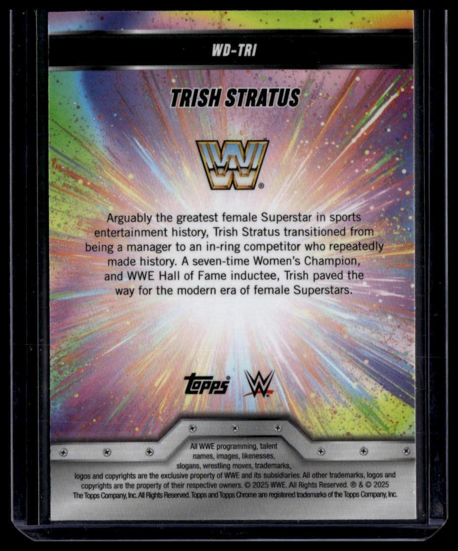2025 Topps Chrome WWE Trish Stratus Women's Division Aqua Geometric /125