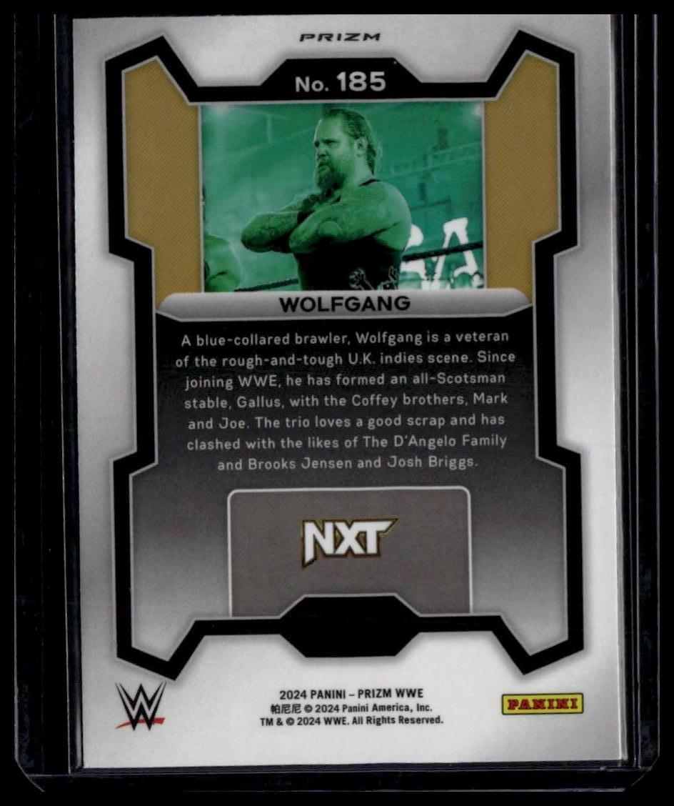 2024 Panini Prizm WWE #185 Wolfgang Ruby Wave Prizms