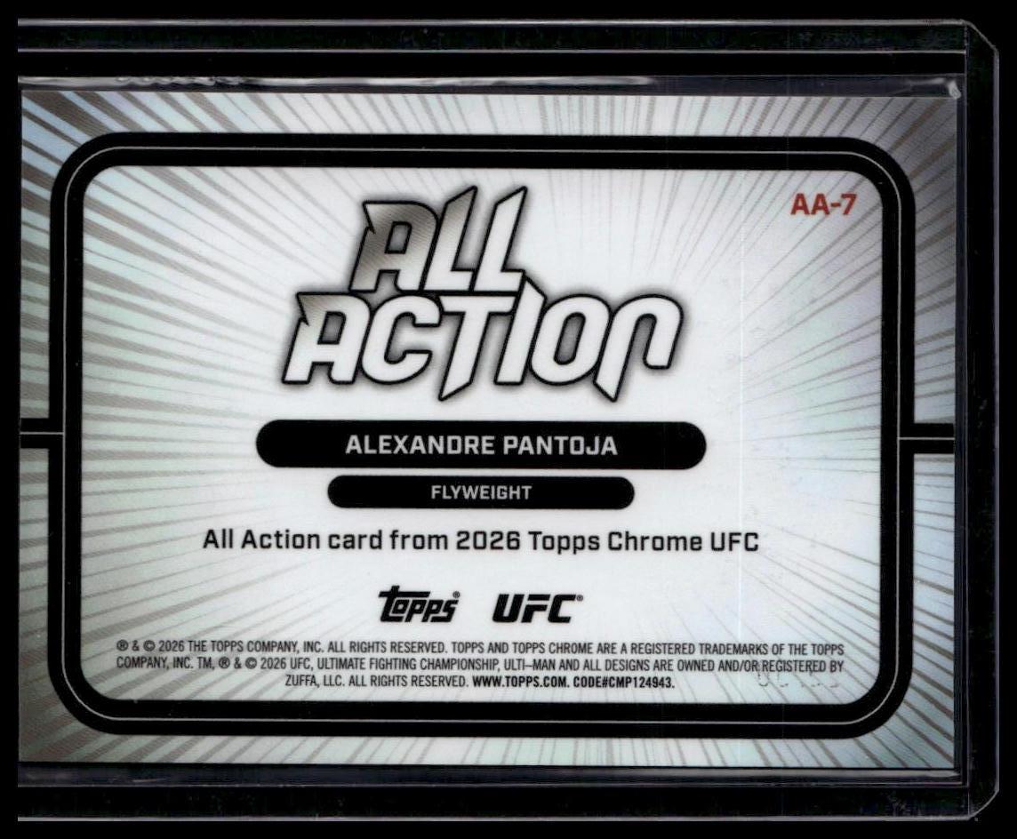 2026 Topps Chrome UFC Alexandre Pantoja All Action Gold Geometric /50