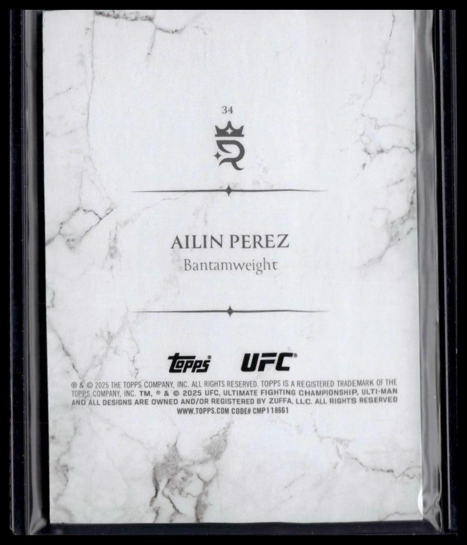 2025 Topps Royalty UFC #34 Ailin Perez Gold #/10