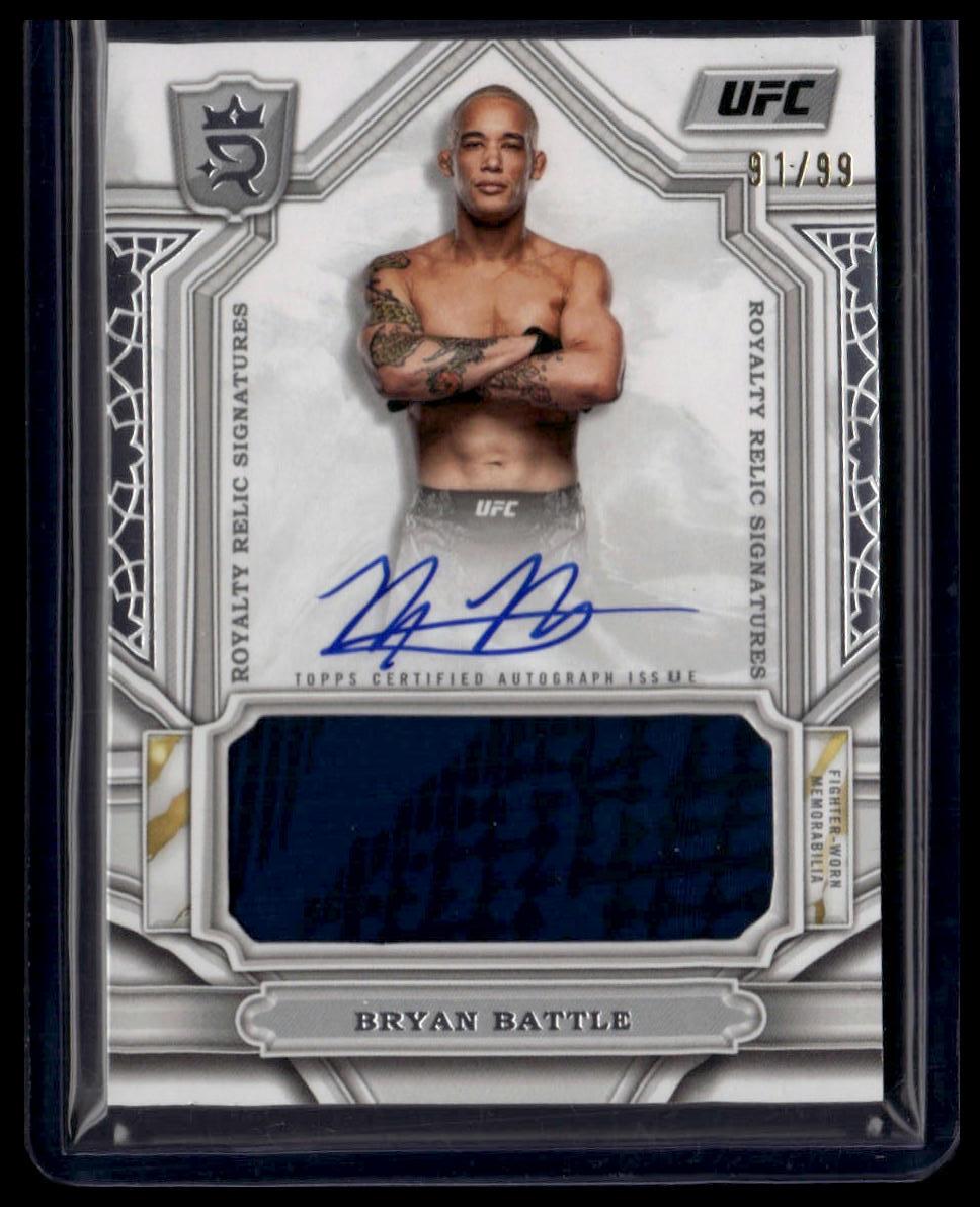 2024 Topps Royalty UFC #RYS-BBE Bryan Battle Royalty Relic Signatures #/99