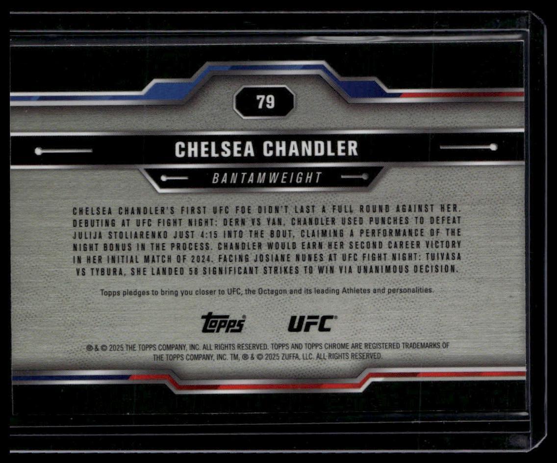 2025 Topps Chrome UFC #79 Chelsea Chandler Speckle Refractor #/250
