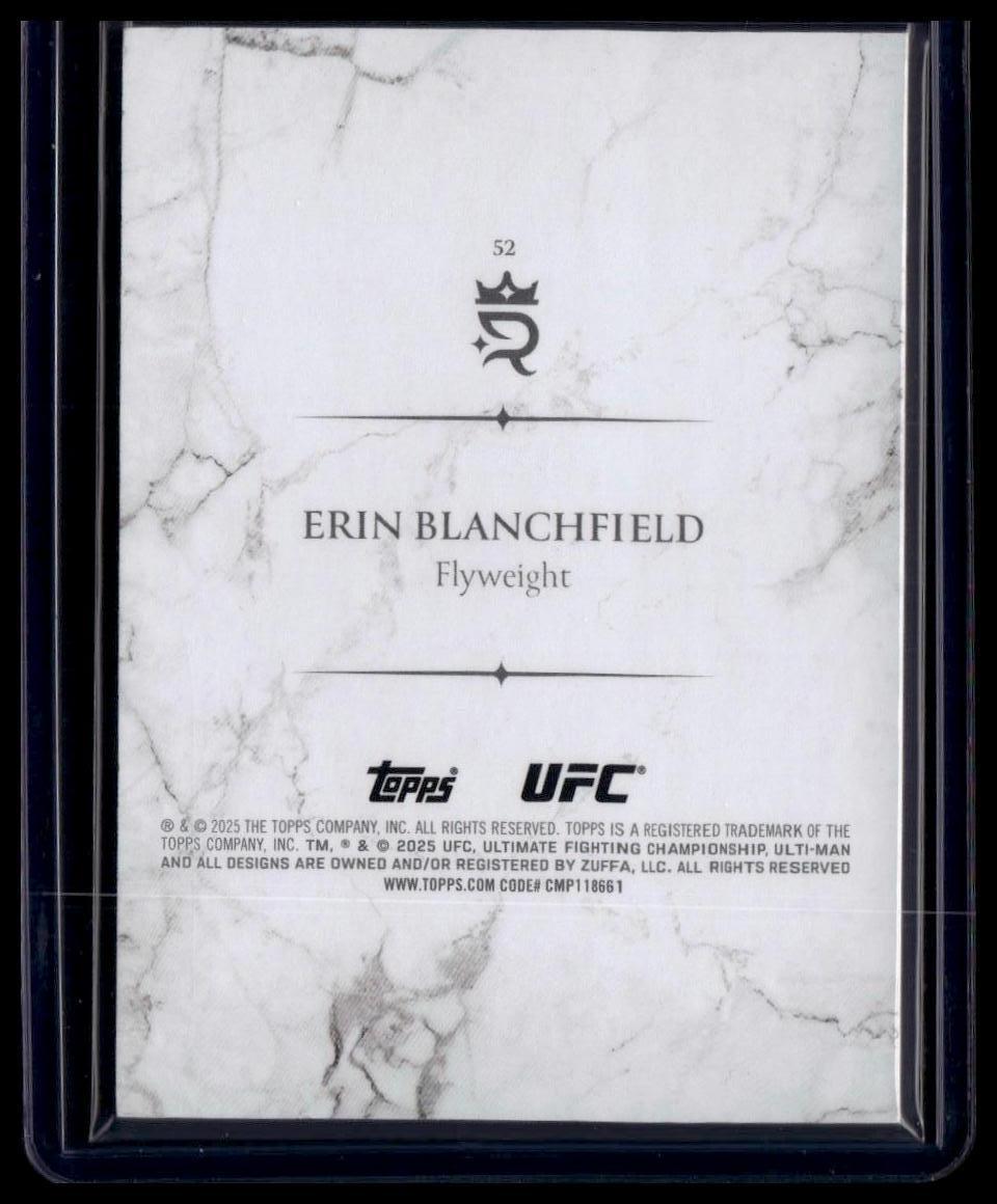 2025 Topps Royalty UFC #52 Erin Blanchfield Blue #/25