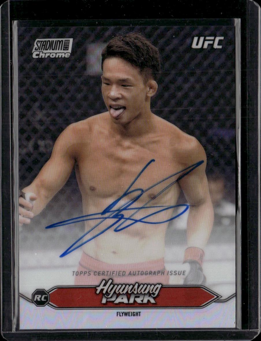 2025 Stadium Club UFC #CAS-HSP Hyunsung Park Chrome Autographs