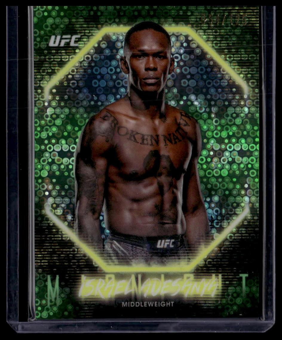 2025 Topps Midnight UFC #47 Israel Adesanya Morning #/125