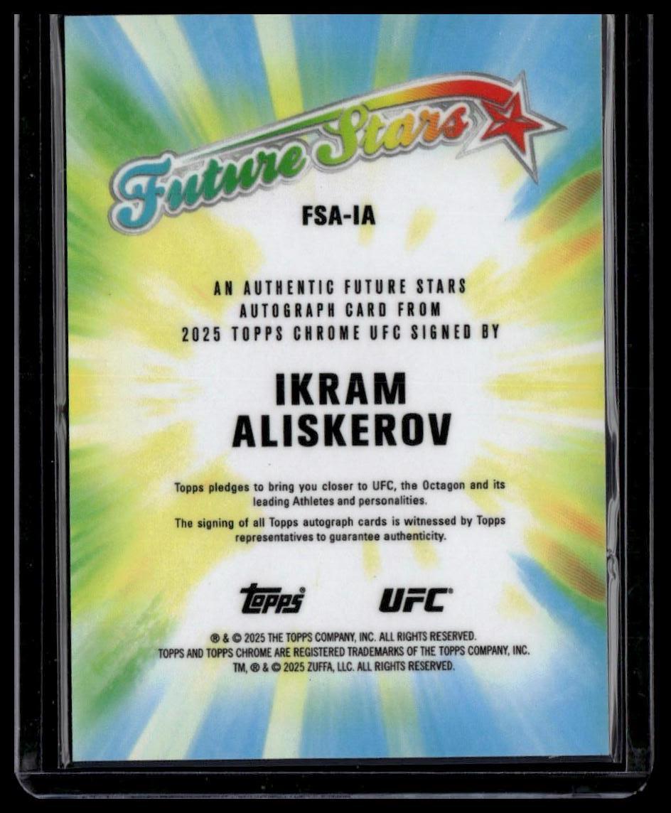 2025 Topps Chrome Ikram Aliskerov Future Stars Autographs Green Geometric #/99