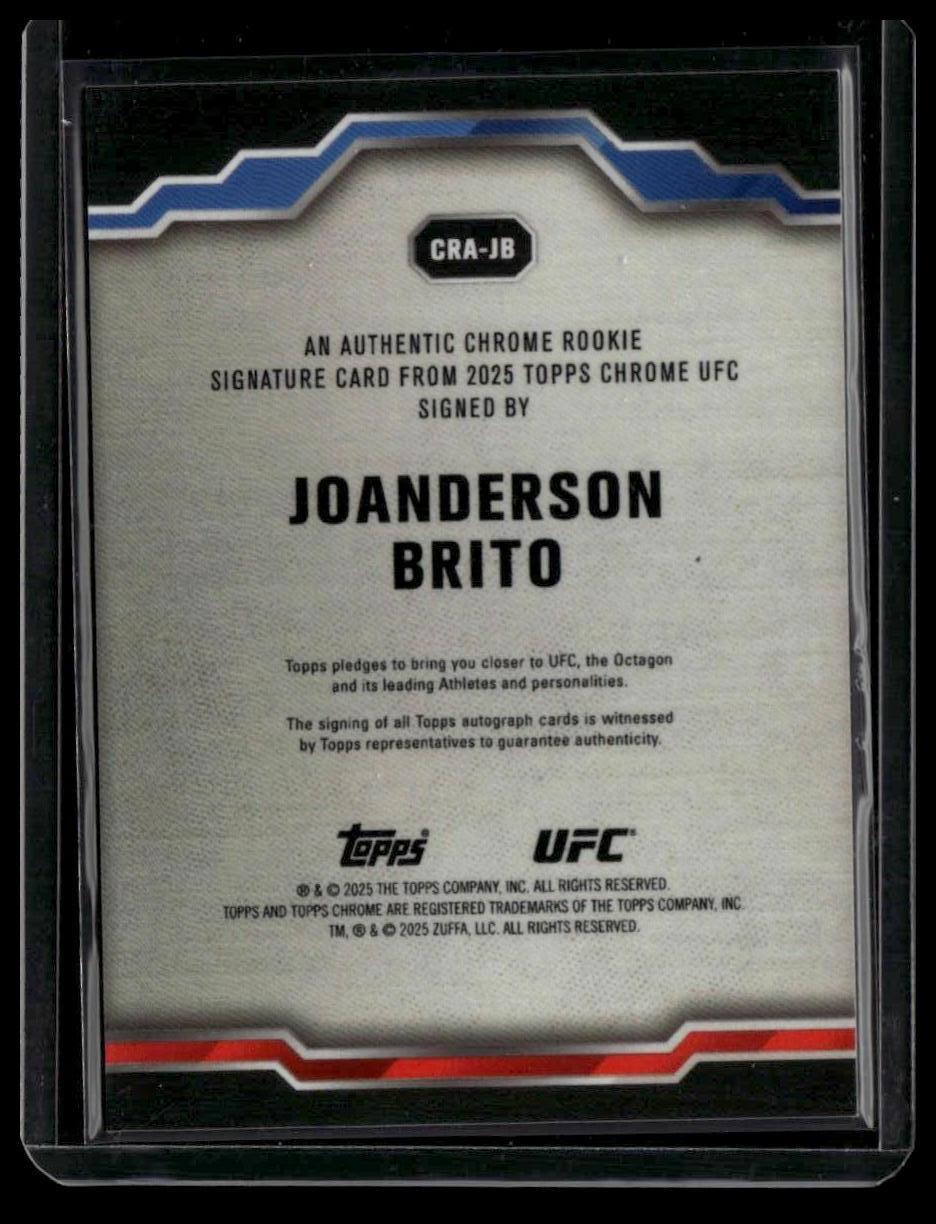 2025 Topps Chrome Joanderson Brito Chrome Rookie Autographs Gold Refractor #/50