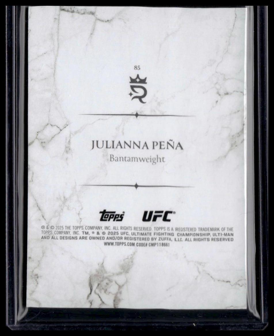 2025 Topps Royalty UFC #85 Julianna Peña Blue #/25