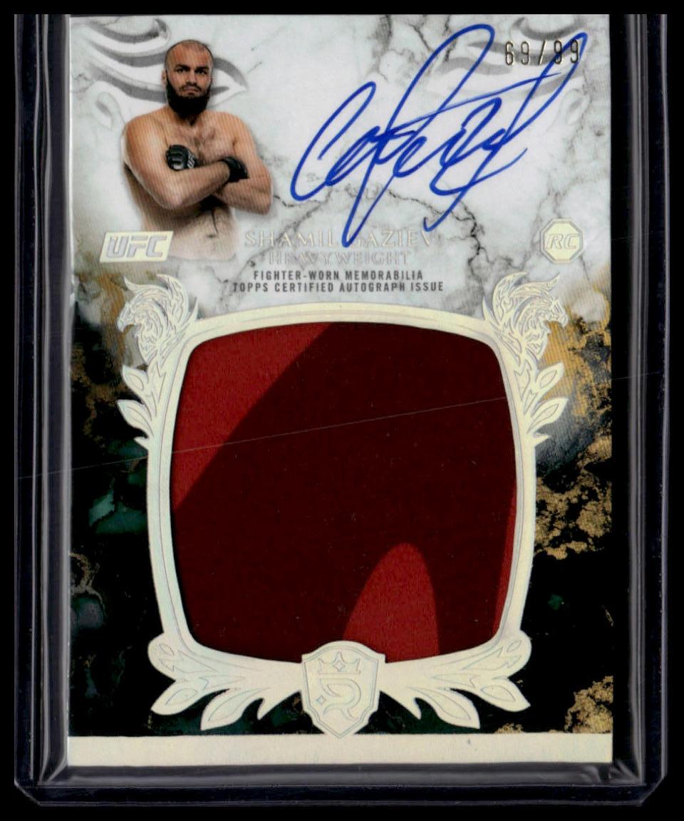 2025 Topps Royalty UFC #RRA-SG Shamil Gaziev Rookie Relic Autographs #/99