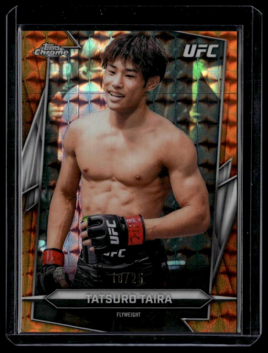 2026 Topps Chrome UFC #72 Tatsuro Taira Orange Geometric Refractor #/25