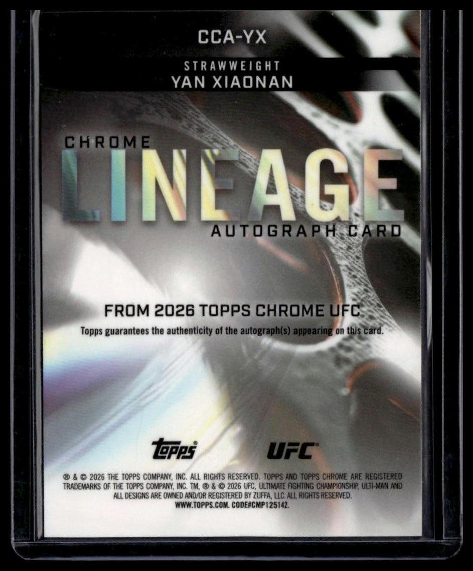 2026 Topps ChromeYan Xiaonan Chrome Lineage Autographs Geometric Refractor