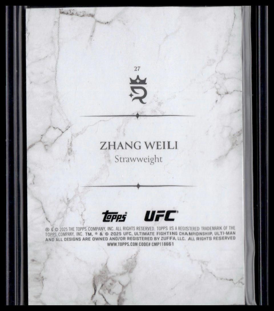 2025 Topps Royalty UFC #27 Zhang Weili #/99
