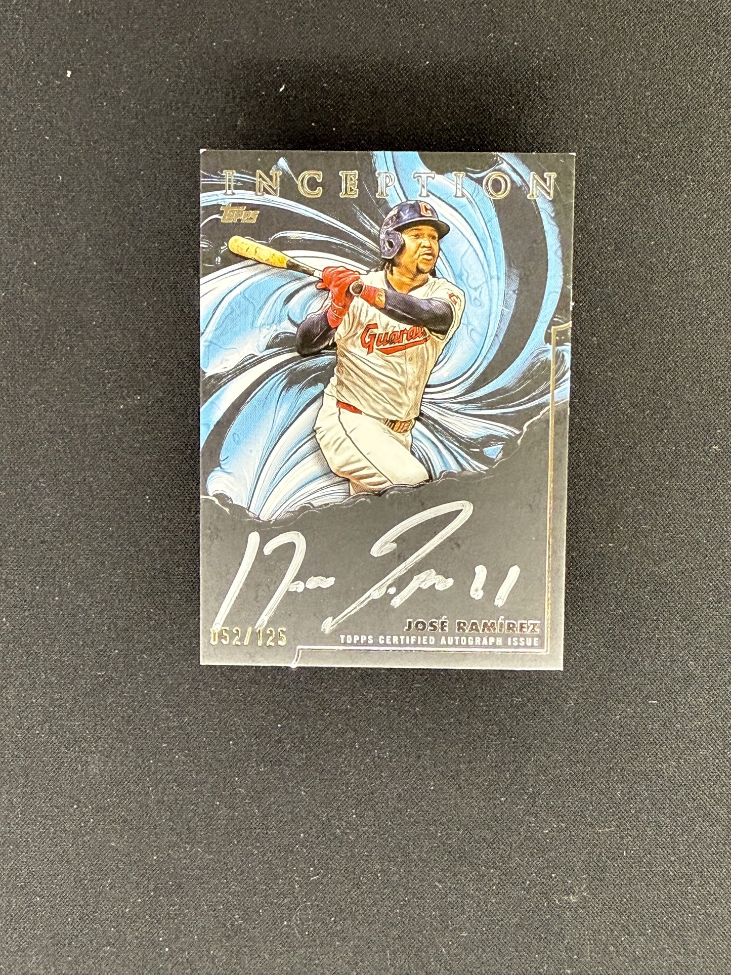 2025 Topps Inception #IS-JR José Ramírez Inception Signings Silver /125
