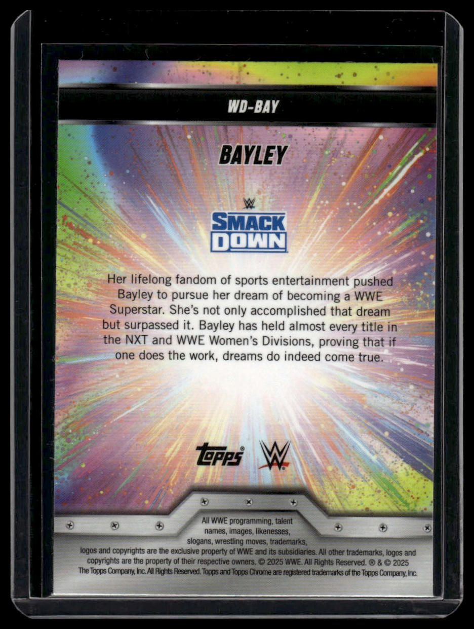 2025 Topps Chrome WWE #WD-BAY Bayley Women's Division