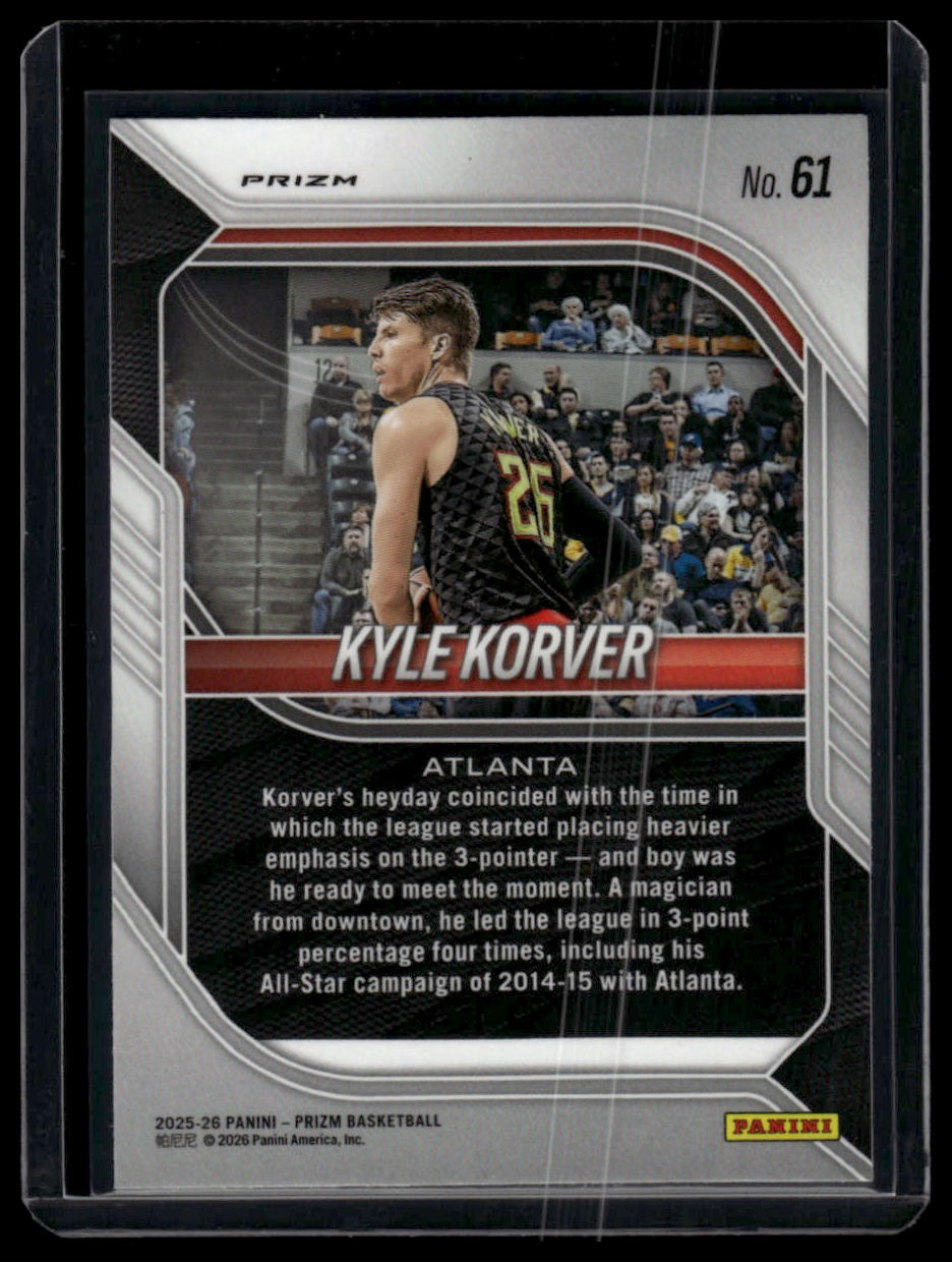 2025-26 Panini Prizm #61 Kyle Korver Pulsar Prizm