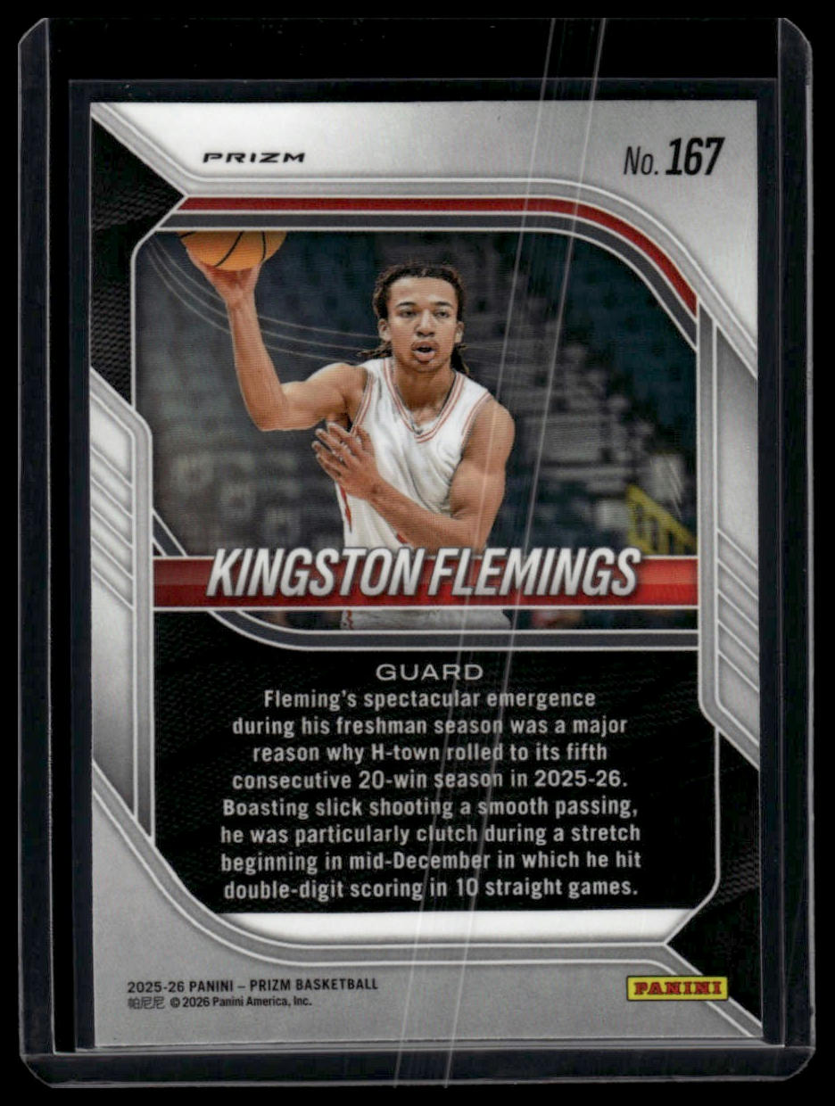 2025-26 Panini Prizm #167 Kingston Flemings Hyper Prizm