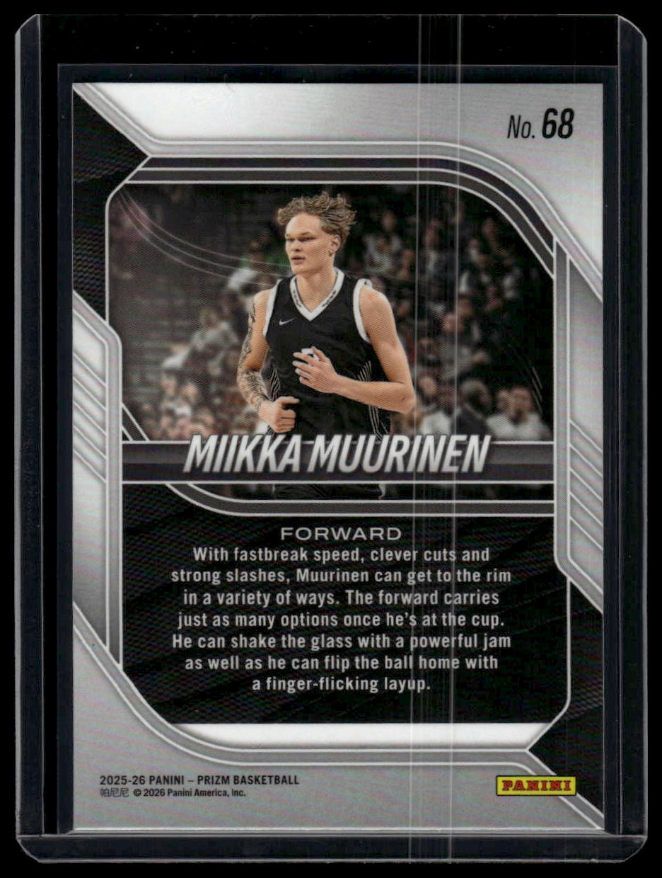 2025-26 Panini Prizm #68 Miikka Muurinen