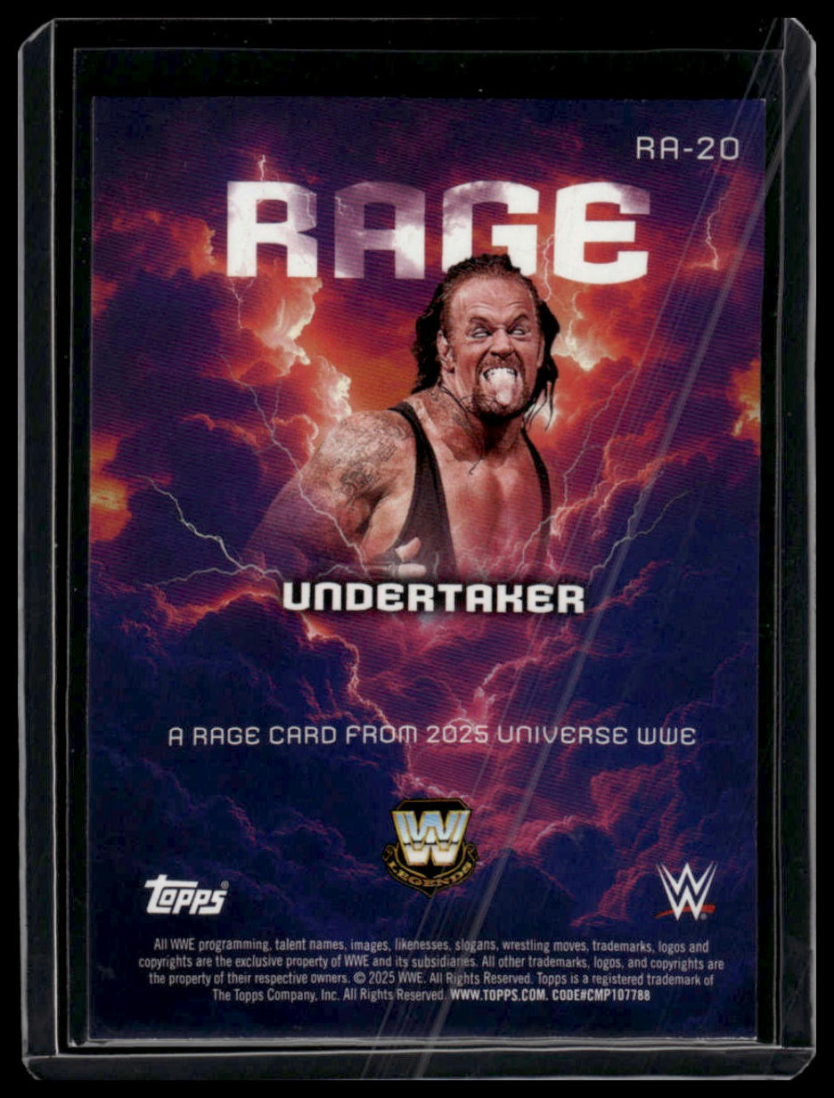 2025 Topps Universe WWE #RA-20 Undertaker Rage Galaxy