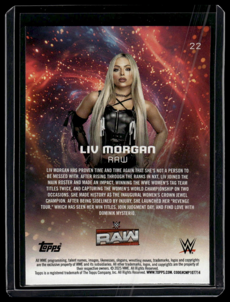 2025 Topps Universe WWE #22 Liv Morgan Galaxy