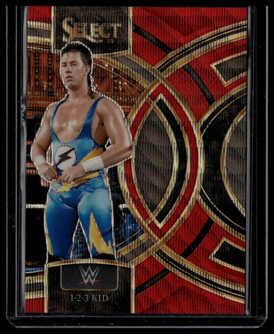 2024 Panini Select WWE #111 1-2-3 Kid Red Wave Prizms #/99