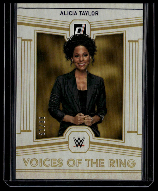 2023 Panini Chronicles WWE #195 Alicia Taylor Blue #/99