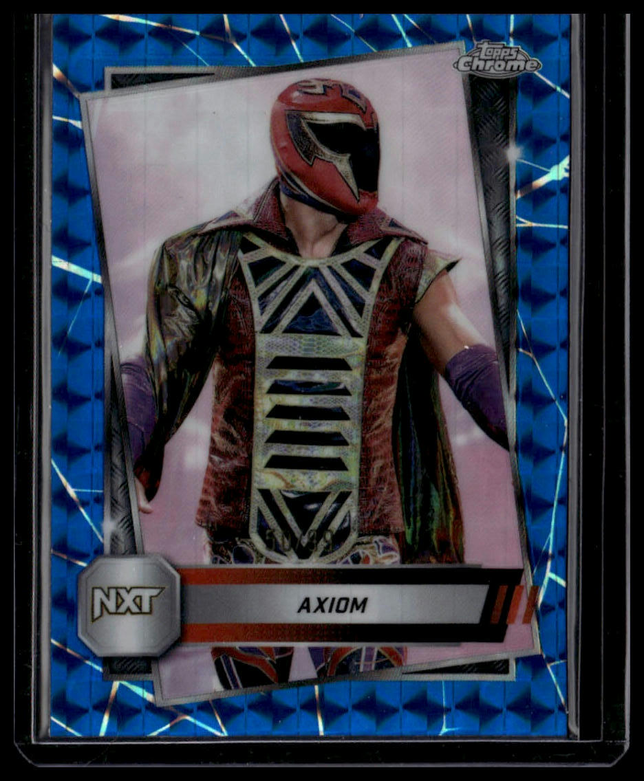 2025 Topps Chrome WWE #78 Axiom Blue Geometric Refractor #/99