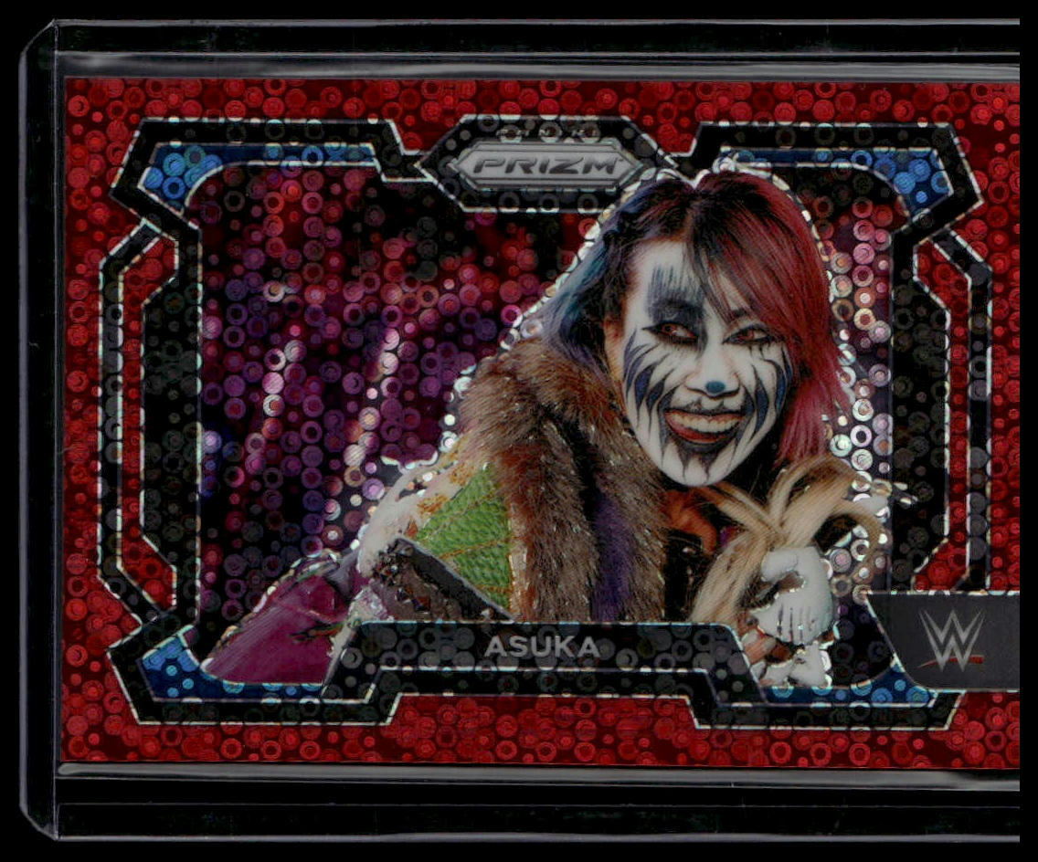 2024 Panini Prizm WWE #64 Asuka Under Card Red Prizms #/99