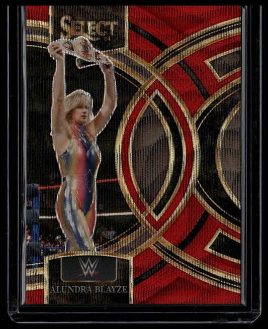 2024 Panini Select WWE #131 Alundra Blayze Red Wave Prizms #/99