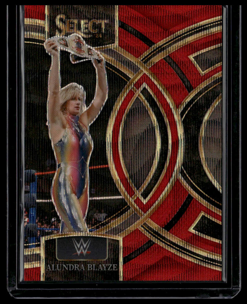 2024 Panini Select WWE #131 Alundra Blayze Red Wave Prizms #/99