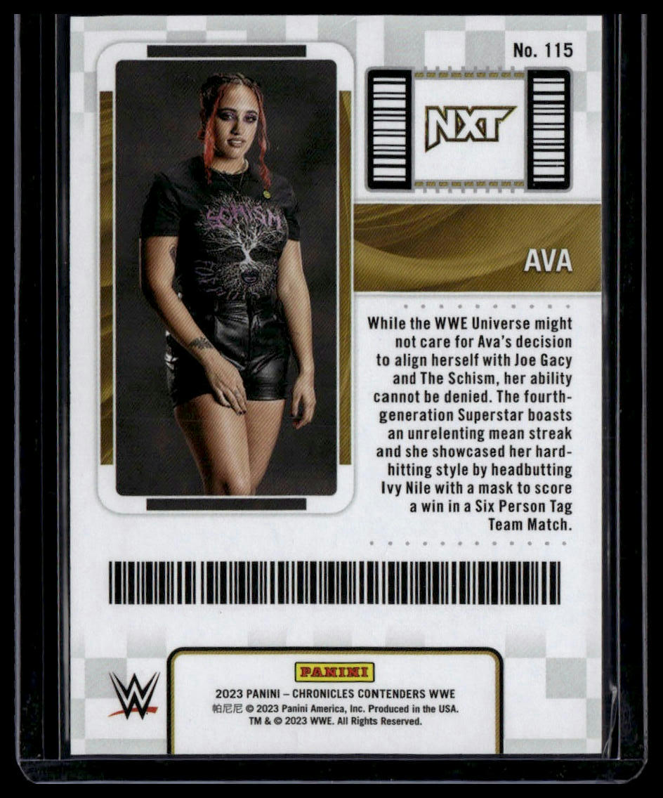 2023 Panini Chronicles WWE #115 Ava Red #/199