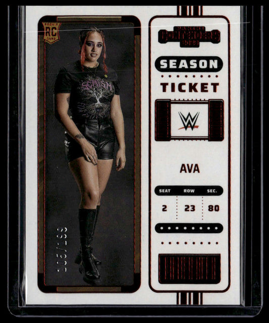 2023 Panini Chronicles WWE #115 Ava Red #/199