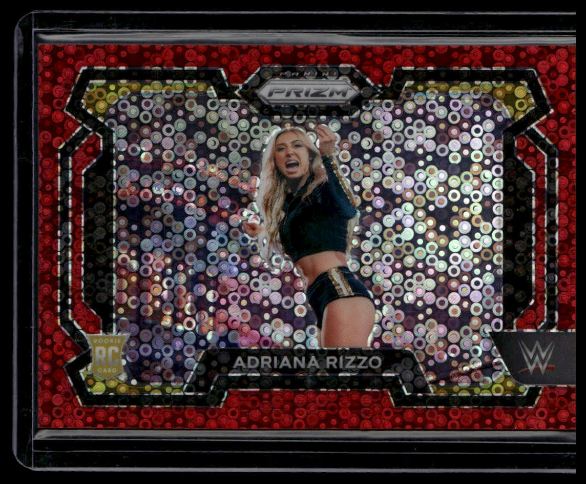 2024 Panini Prizm WWE #91 Adriana Rizzo Under Card Red Prizms #/99