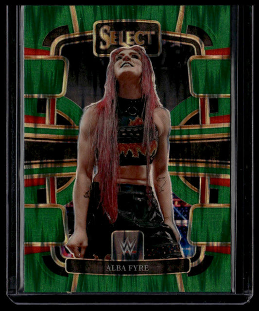 2024 Panini Select WWE #78 Alba Fyre Green Flash Prizms