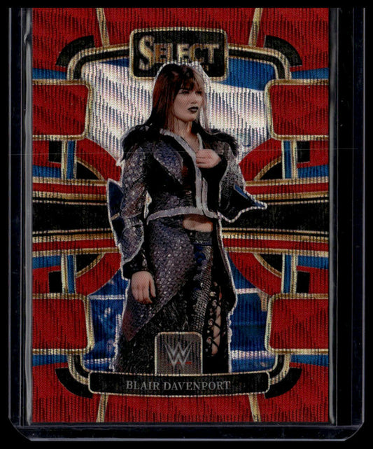 2024 Panini Select WWE #4 Blair Davenport Red Wave Prizms #/99